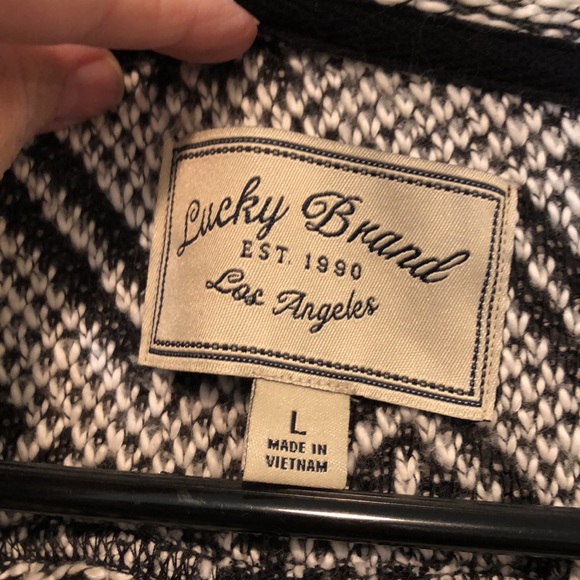 LUCKY BRAND Size L hooded sweater - Picture 2 of 6
